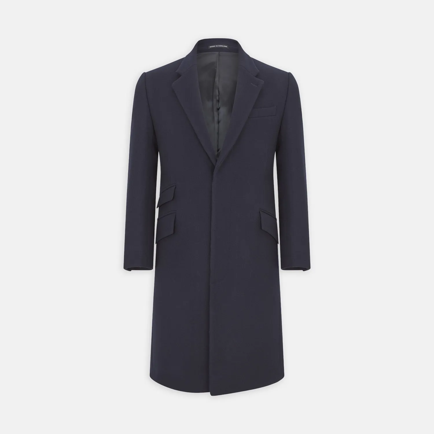 Navy Lambswool Joseph Overcoat