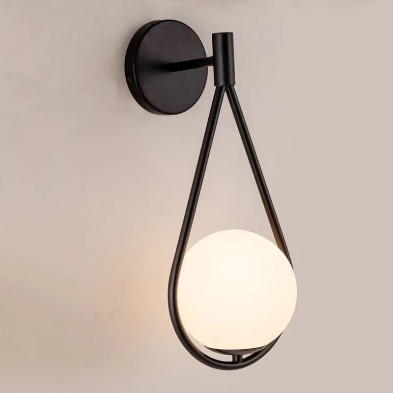 Nordic Minimalist LED Glass Ball Wall Lamp