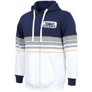 NRL Retro Zip Hoodie - North Queensland Cowboys - Full Zip - Fleece - Jacket