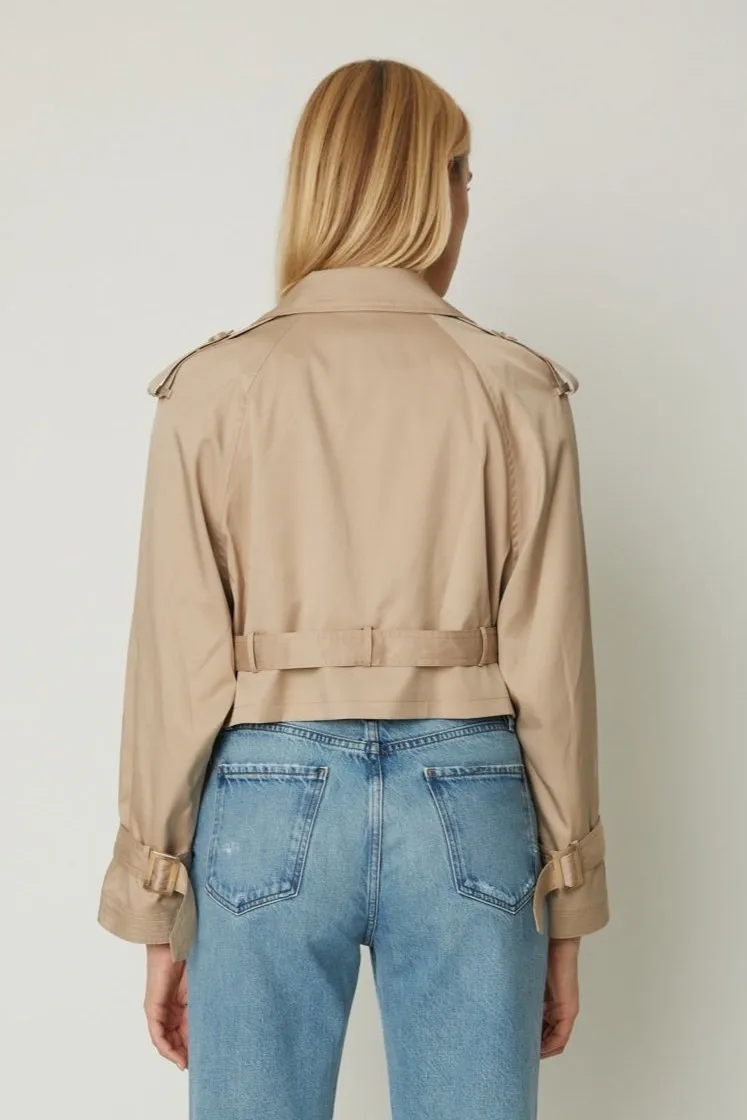 OLIVIA CROPPED TRENCH