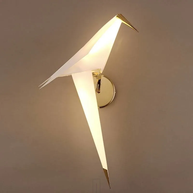 Origami Bird Designed Iron Wall Lamp