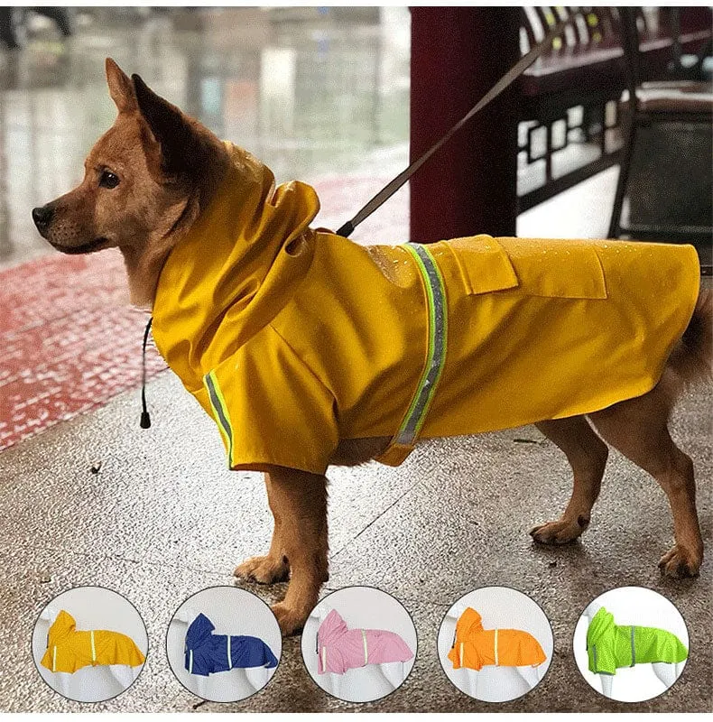 "Raining Cats and Dogs" Reflective Pet Raincoat