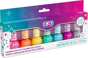 Rainbow Days of the Week Nail Polish