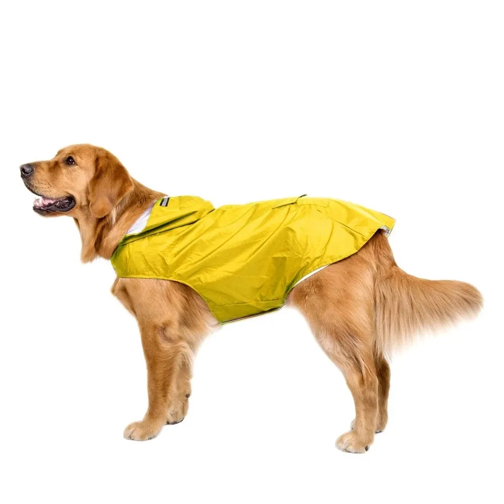 Reflective Waterproof Dog Raincoat with Hood for All Sizes