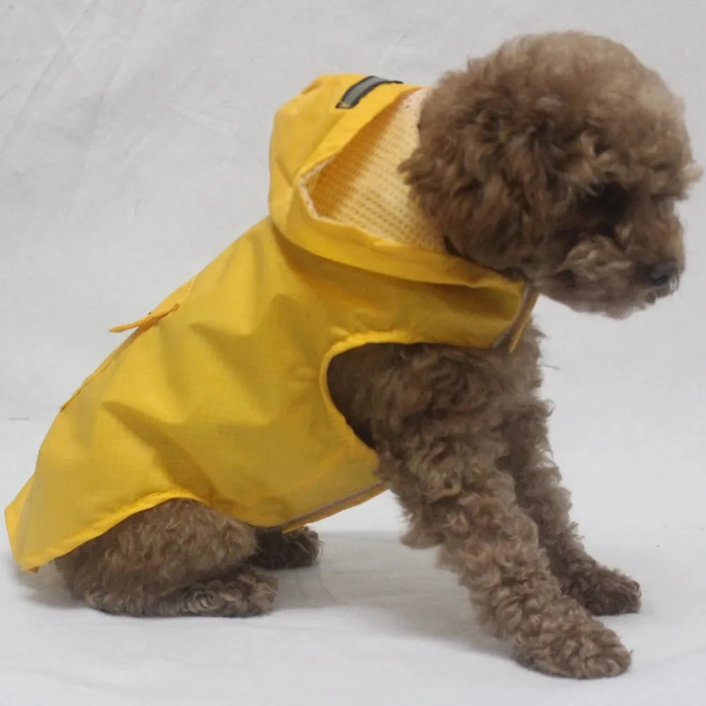 Reflective Waterproof Dog Raincoat with Hood for All Sizes