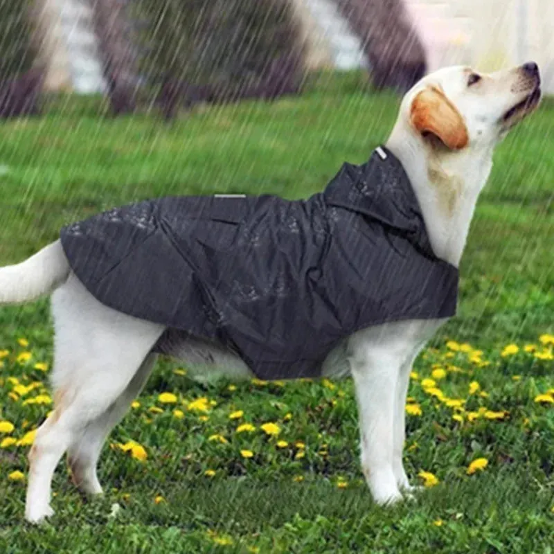 Reflective Waterproof Dog Raincoat with Hood for All Sizes