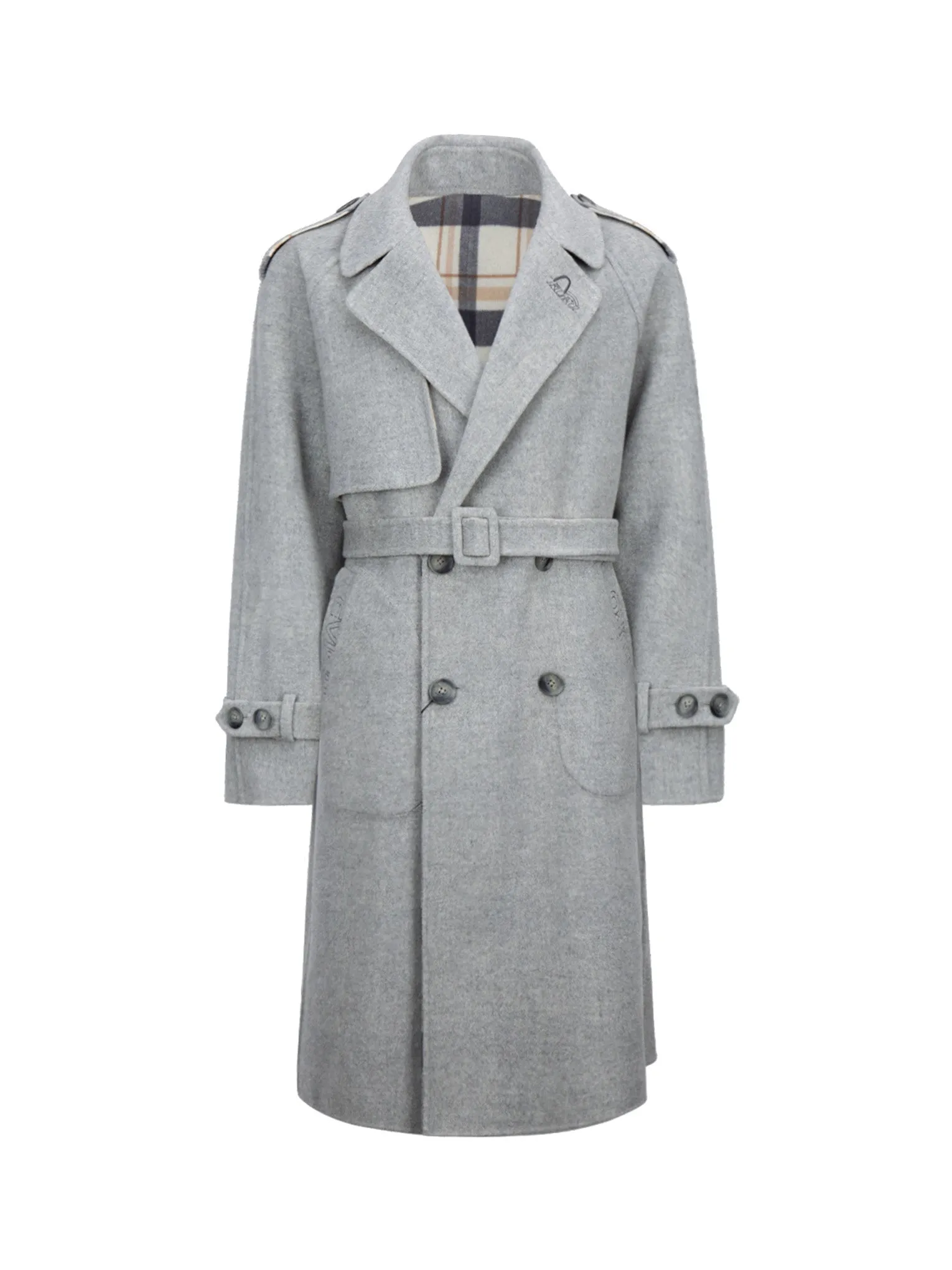 Reversible Wool Trench Coat