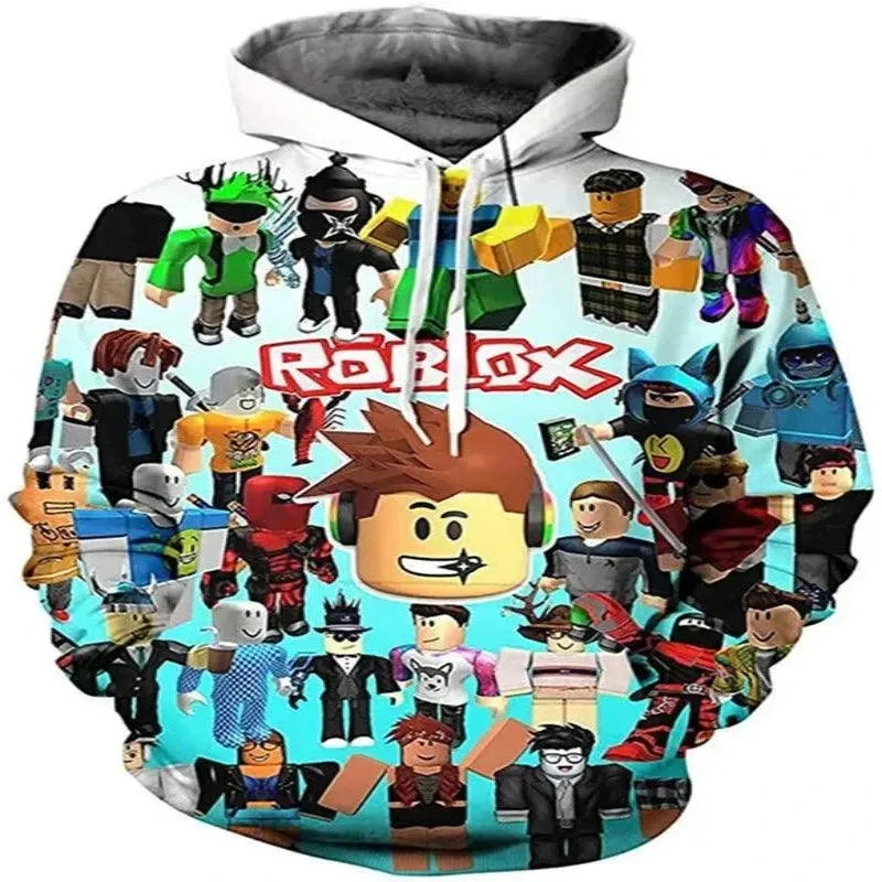 ROBLOX Digital Printing Hooded Sweater Hooded Pullover