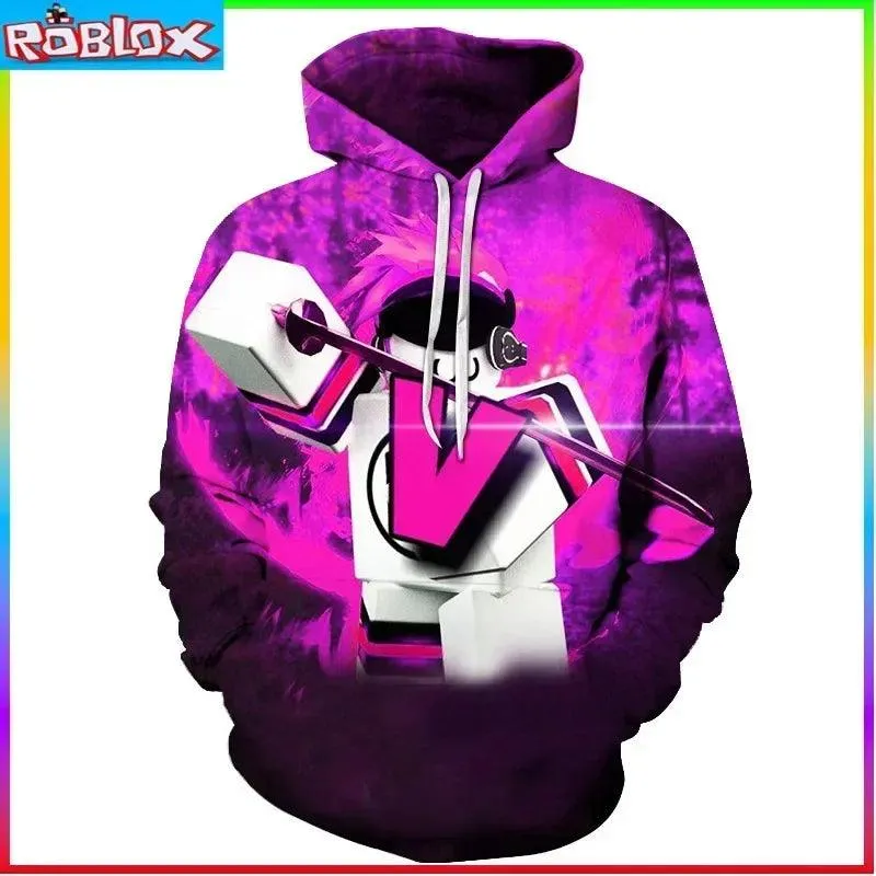 ROBLOX Digital Printing Hooded Sweater Hooded Pullover