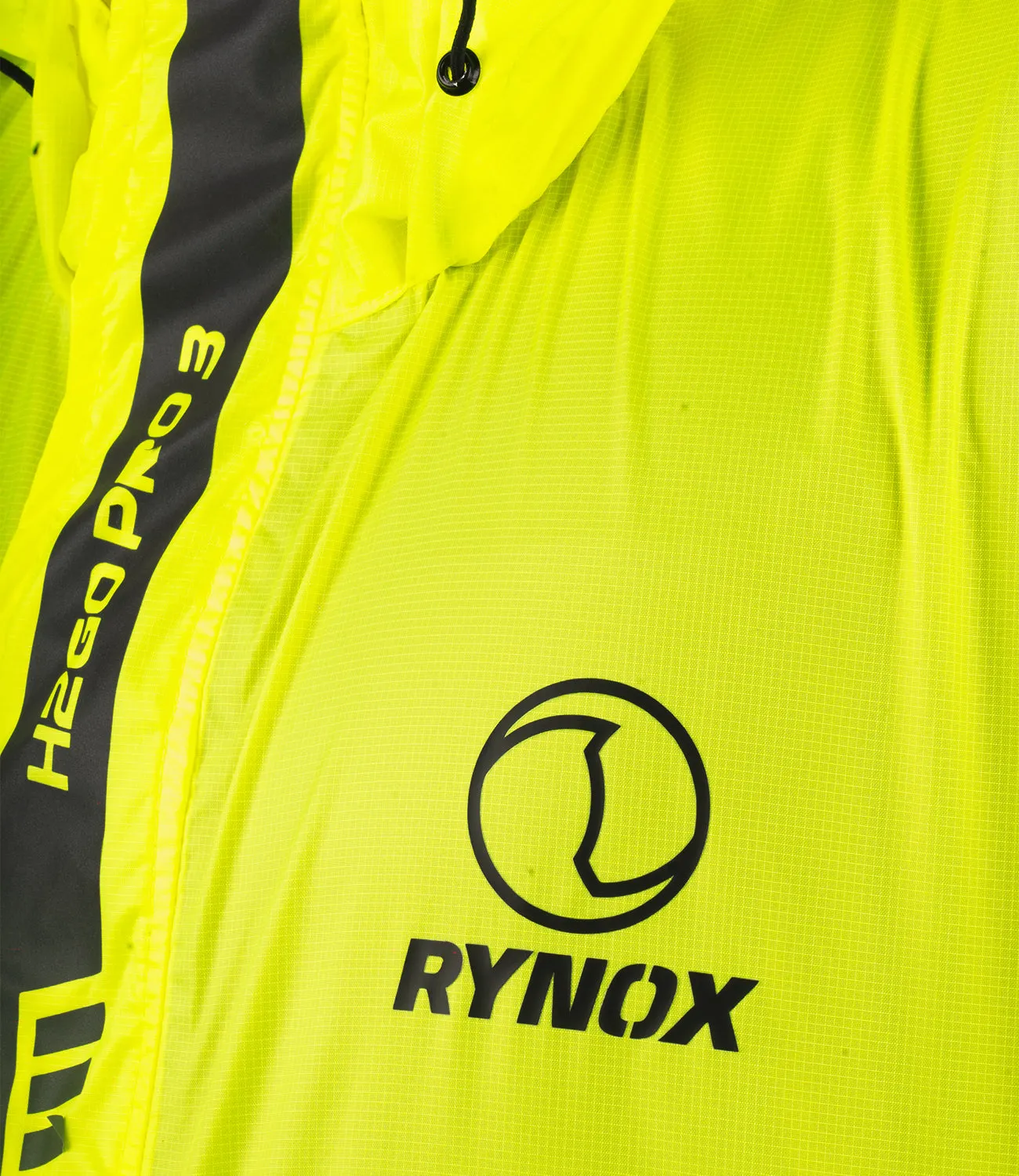 Rynox H2GO Pro 3 Rain Jacket (Hi Viz Green)