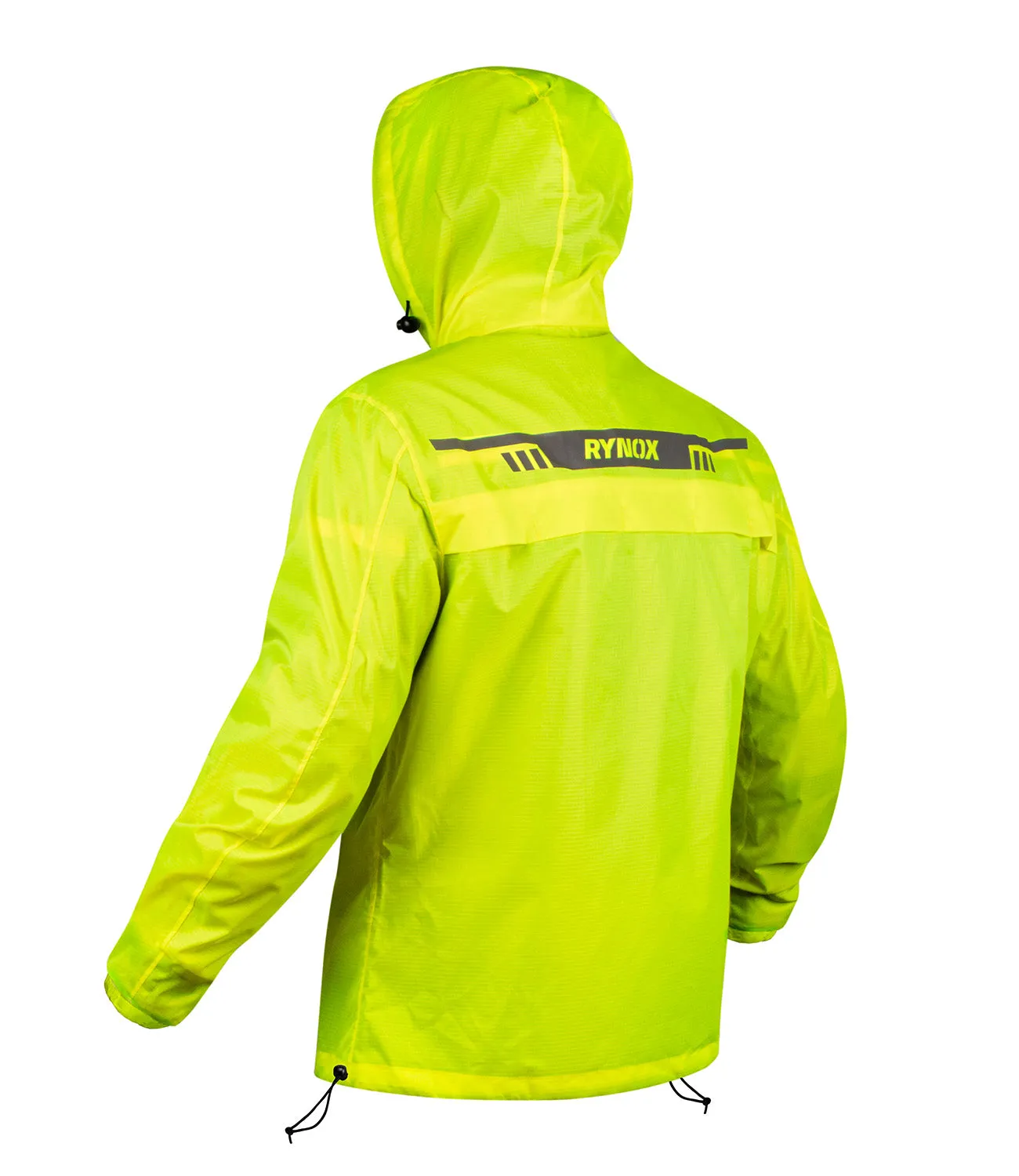 Rynox H2GO Pro 3 Rain Jacket (Hi Viz Green)