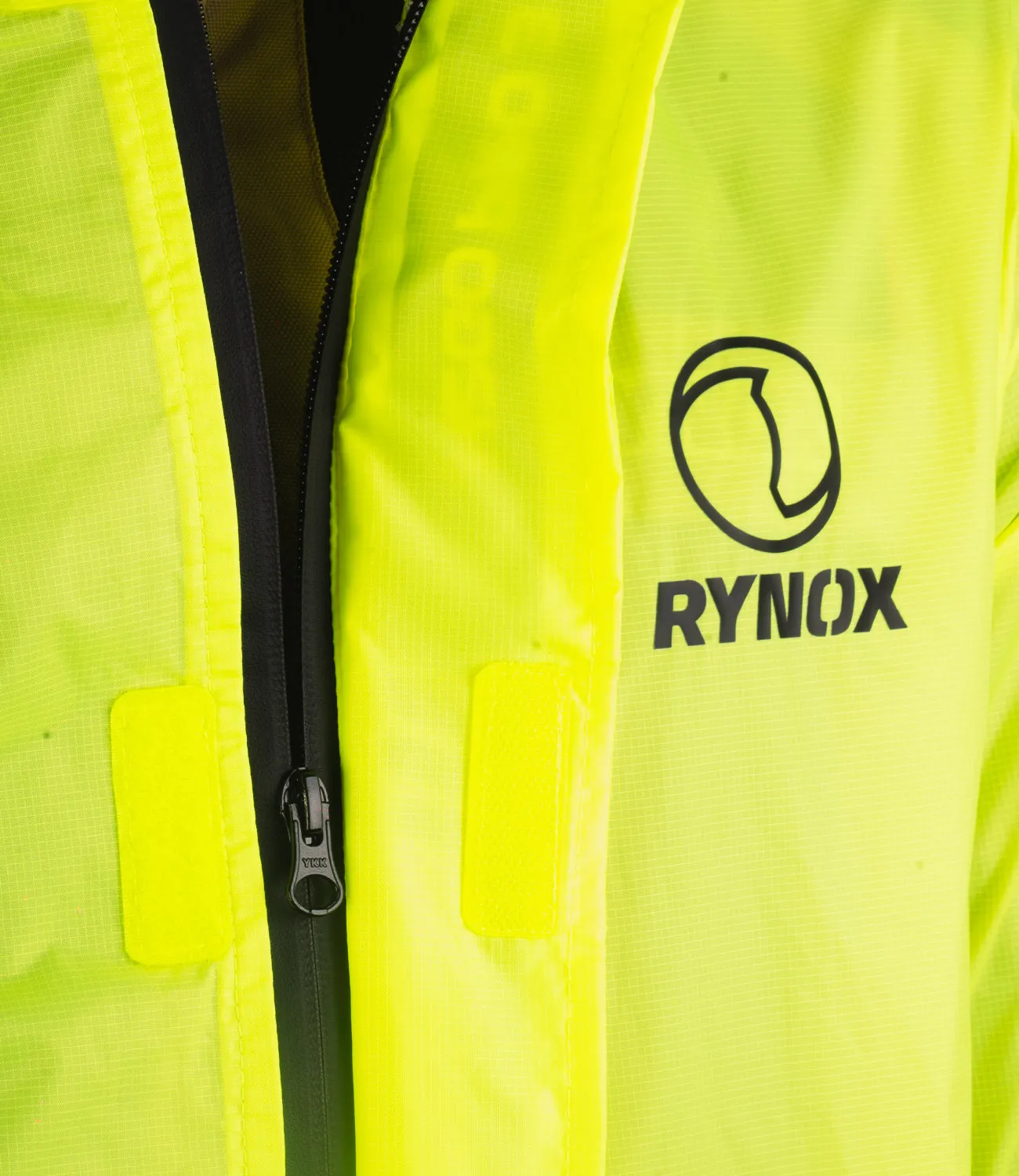 Rynox H2GO Pro 3 Rain Jacket (Hi Viz Green)