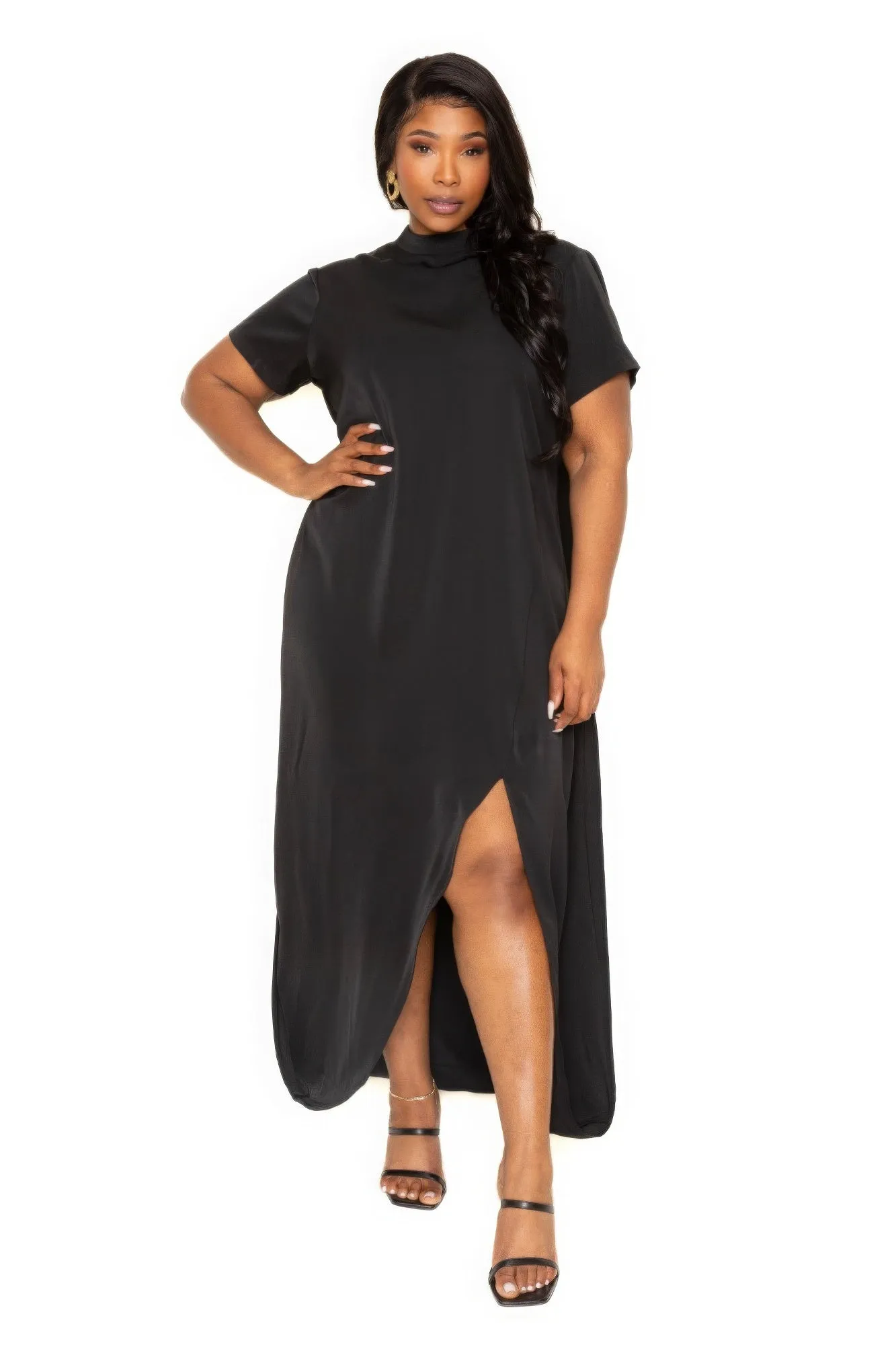 Sabrina Mock Neck Dress | 4 COLORS