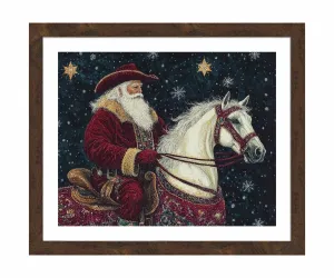 Saddle Up, St. Nick - Art Prints