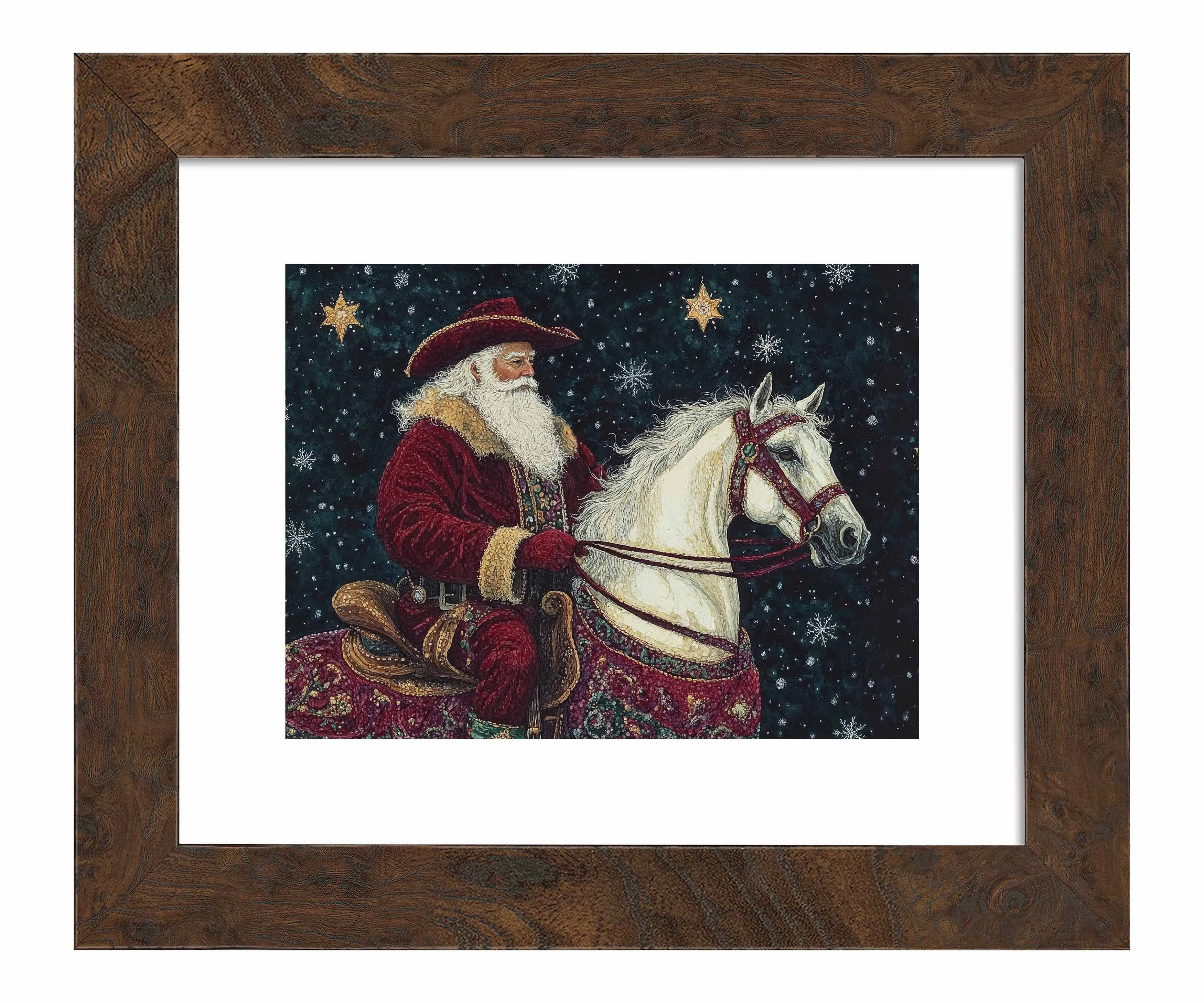 Saddle Up, St. Nick - Art Prints