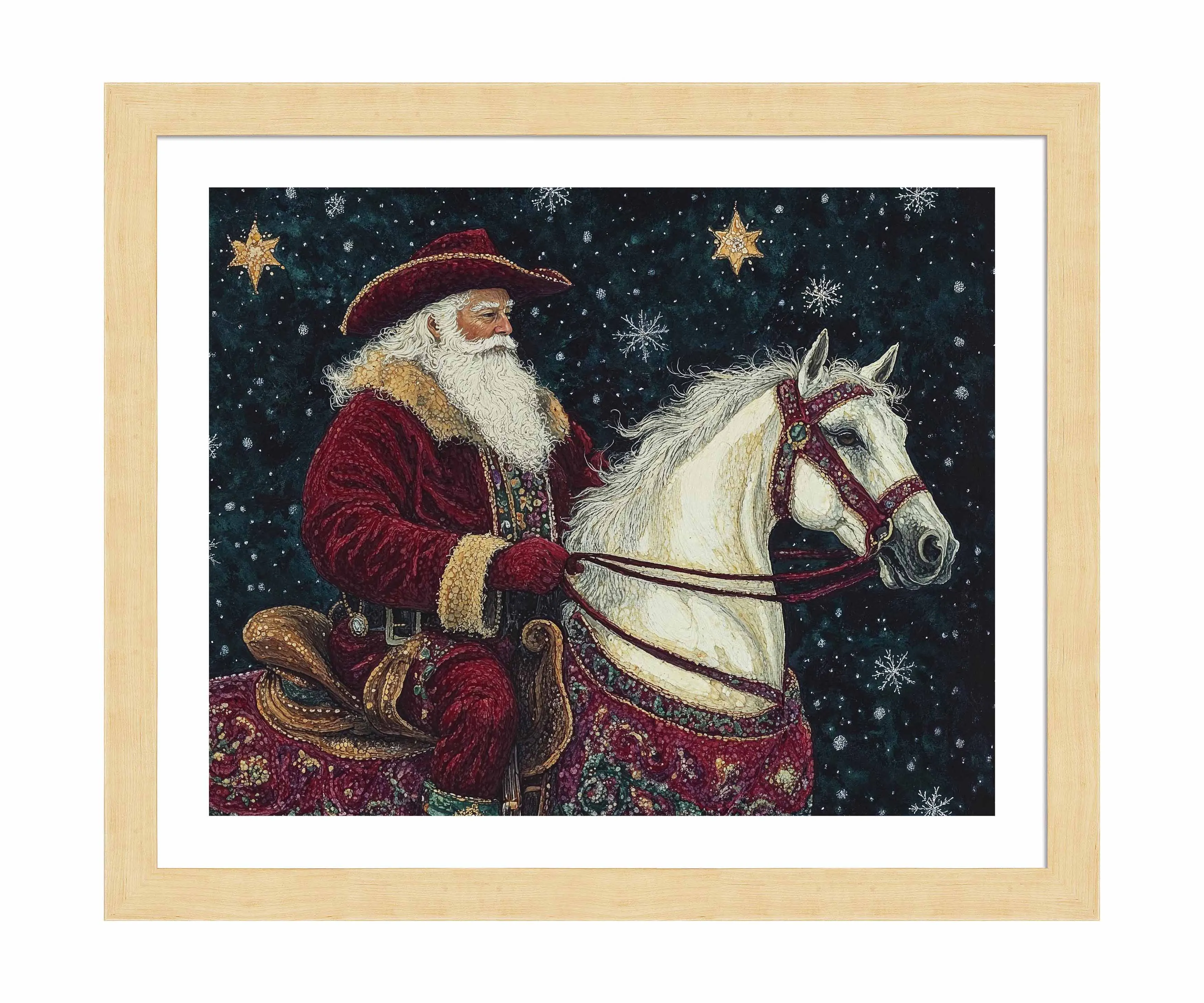 Saddle Up, St. Nick - Art Prints