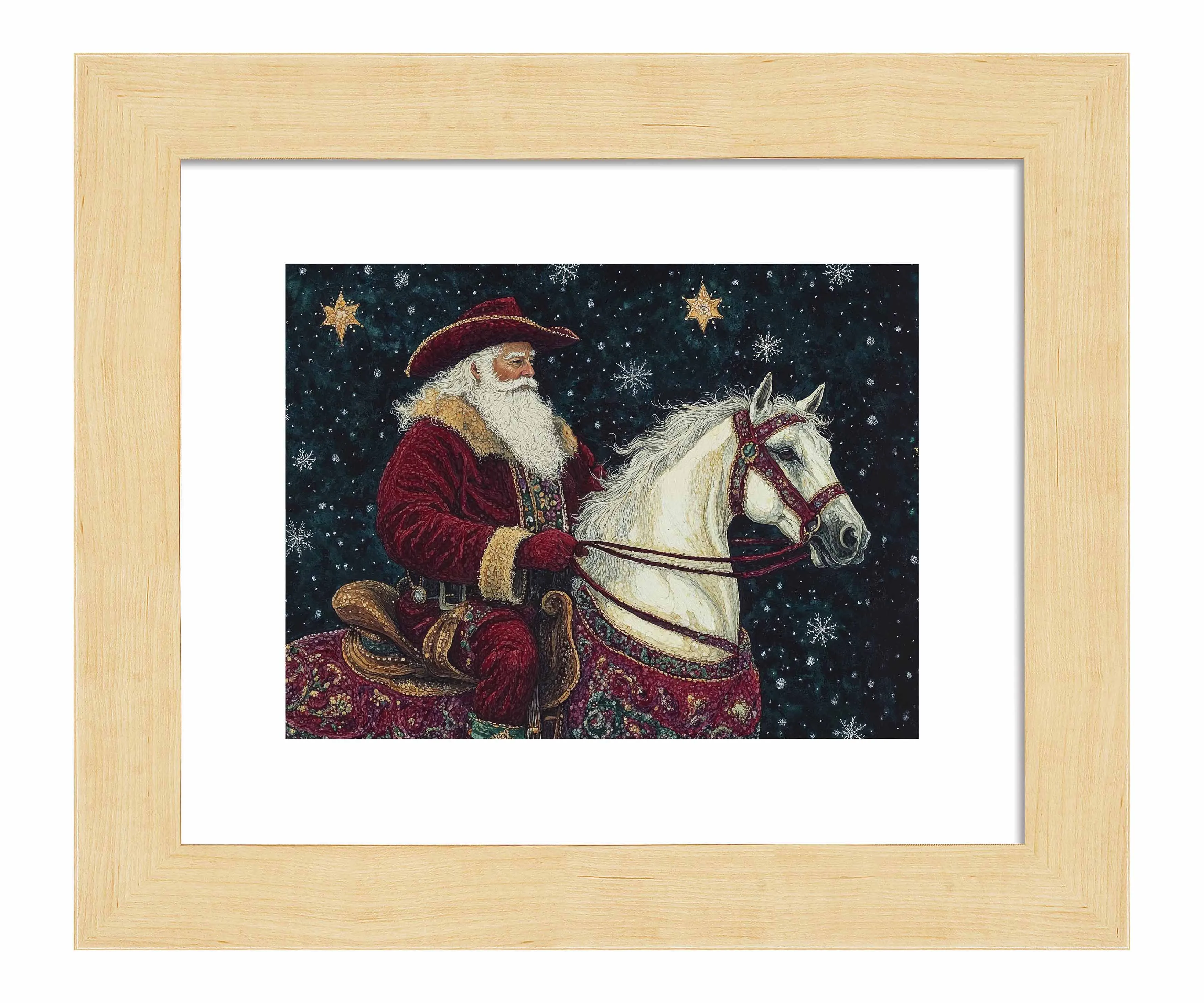 Saddle Up, St. Nick - Art Prints