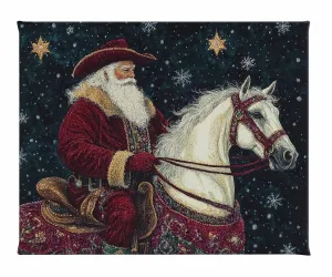 Saddle Up, St. Nick - Gallery Wrapped Canvas