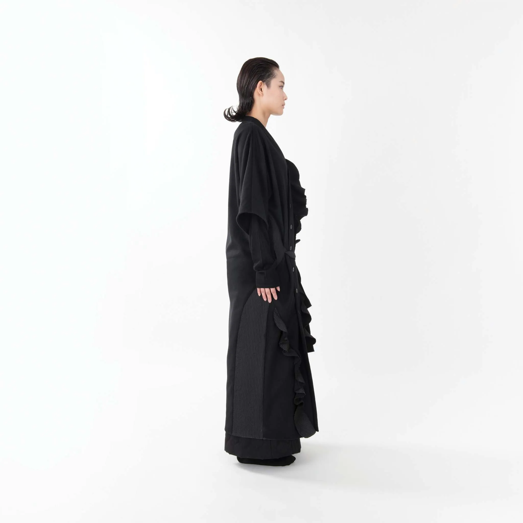 SOUNDWAVE SHORT SLEEVE LONG COAT