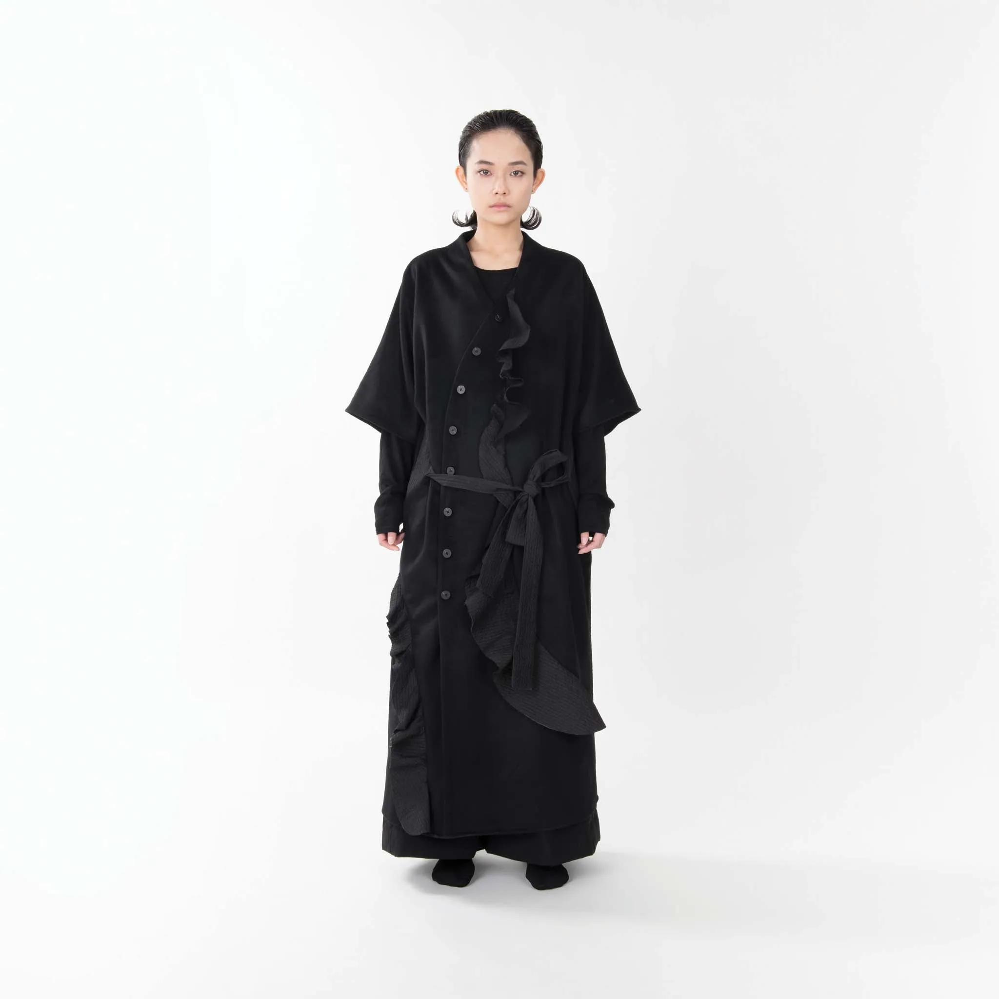 SOUNDWAVE SHORT SLEEVE LONG COAT