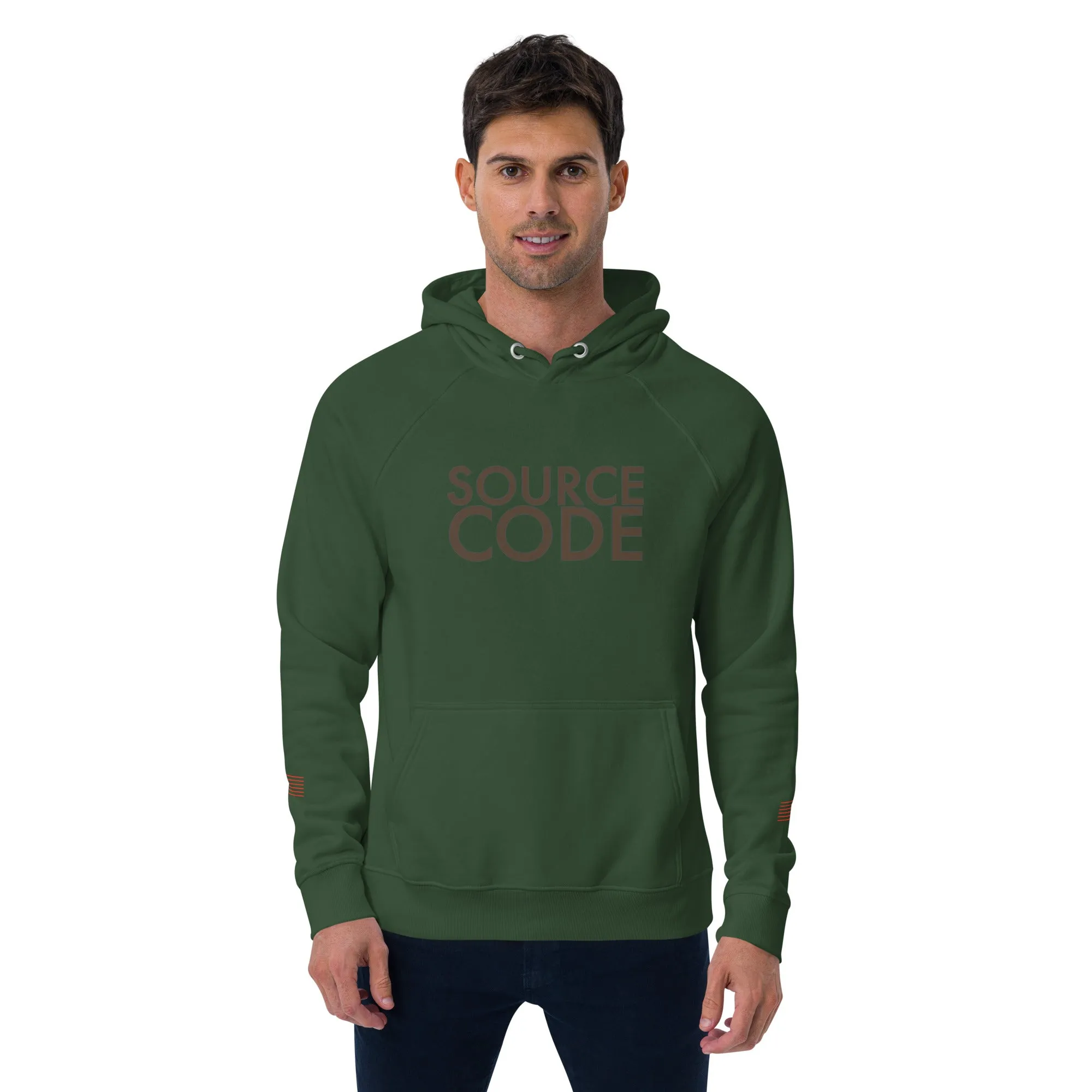 Source Code Perspective Unisex eco raglan hoodie