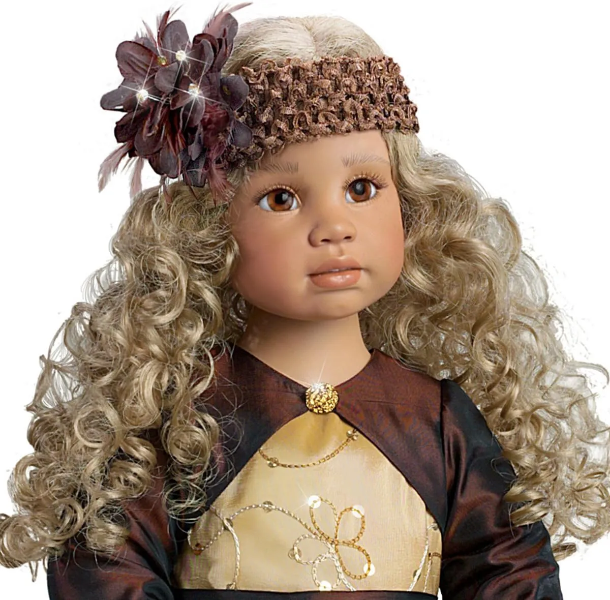 The Ashton-Drake Galleries Angela Sutter Amber Child Doll Inspired by Fall's Colors