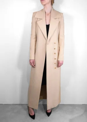 The Row Long Cream Trench Coat