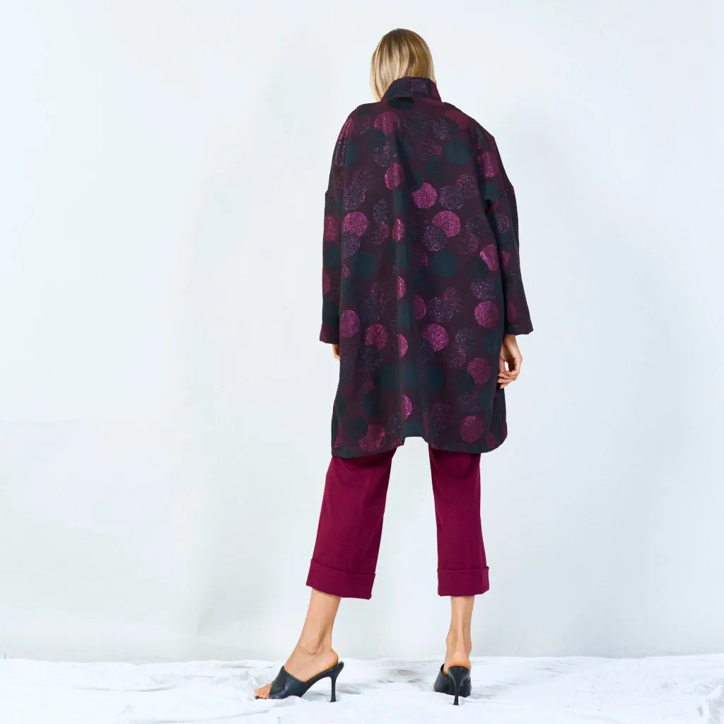 Trendy polka dot oversized coat wholesale