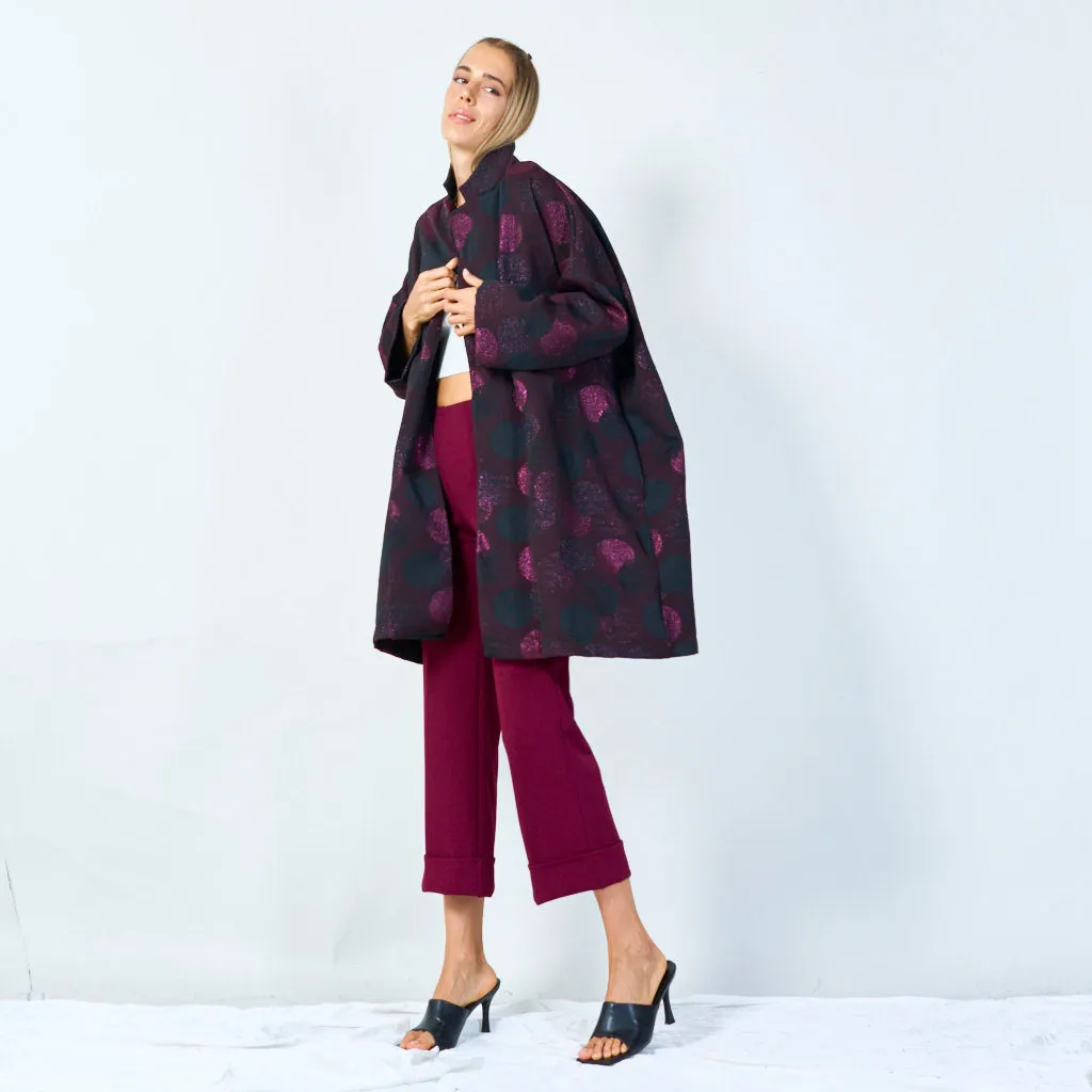 Trendy polka dot oversized coat wholesale