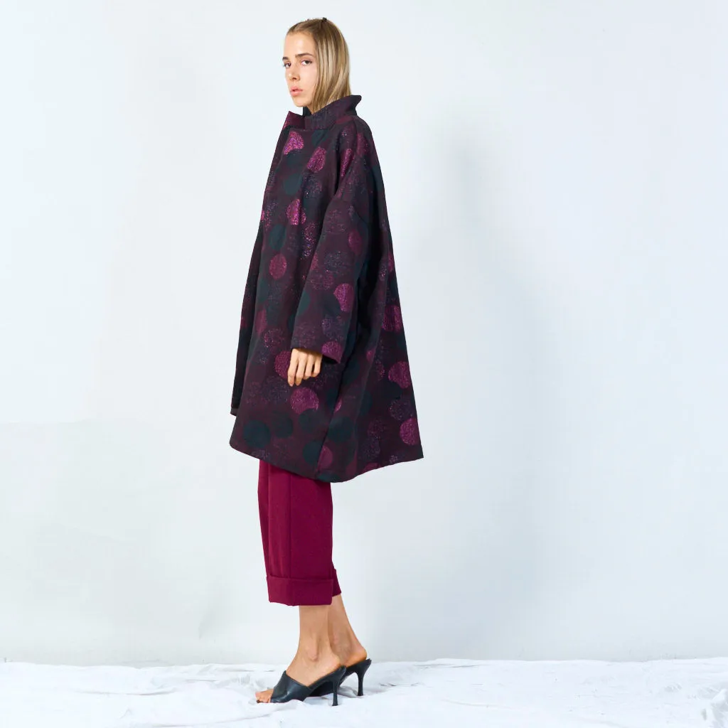 Trendy polka dot oversized coat wholesale