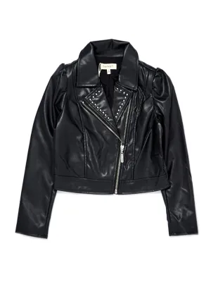 Twinset faux leather jacket for Girls