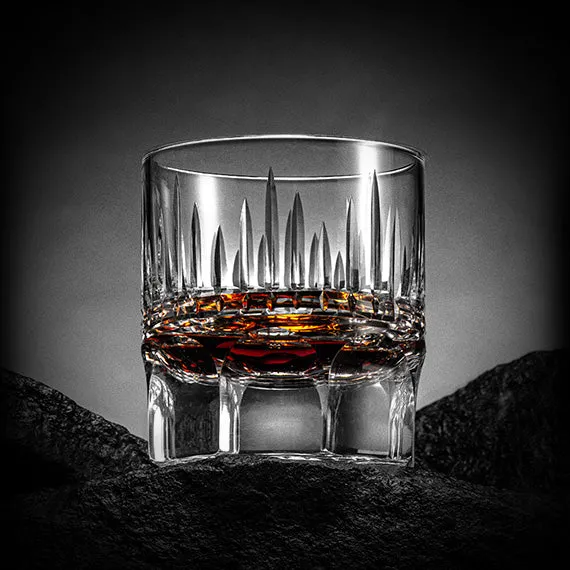 UniWhis Handmade Premium Whisky Glass Set, Handcrafted Whisky Glass with Wide Mouth, Thick Base, and Aroma-Enhancing Design