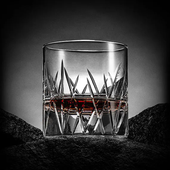 UniWhis Handmade Premium Whisky Glass Set, Handcrafted Whisky Glass with Wide Mouth, Thick Base, and Aroma-Enhancing Design