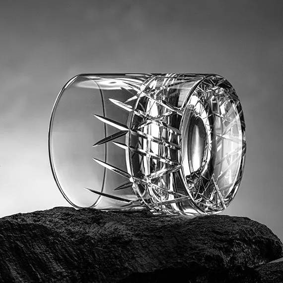 UniWhis Handmade Premium Whisky Glass Set, Handcrafted Whisky Glass with Wide Mouth, Thick Base, and Aroma-Enhancing Design