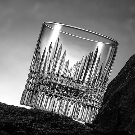 UniWhis Handmade Premium Whisky Glass Set, Handcrafted Whisky Glass with Wide Mouth, Thick Base, and Aroma-Enhancing Design