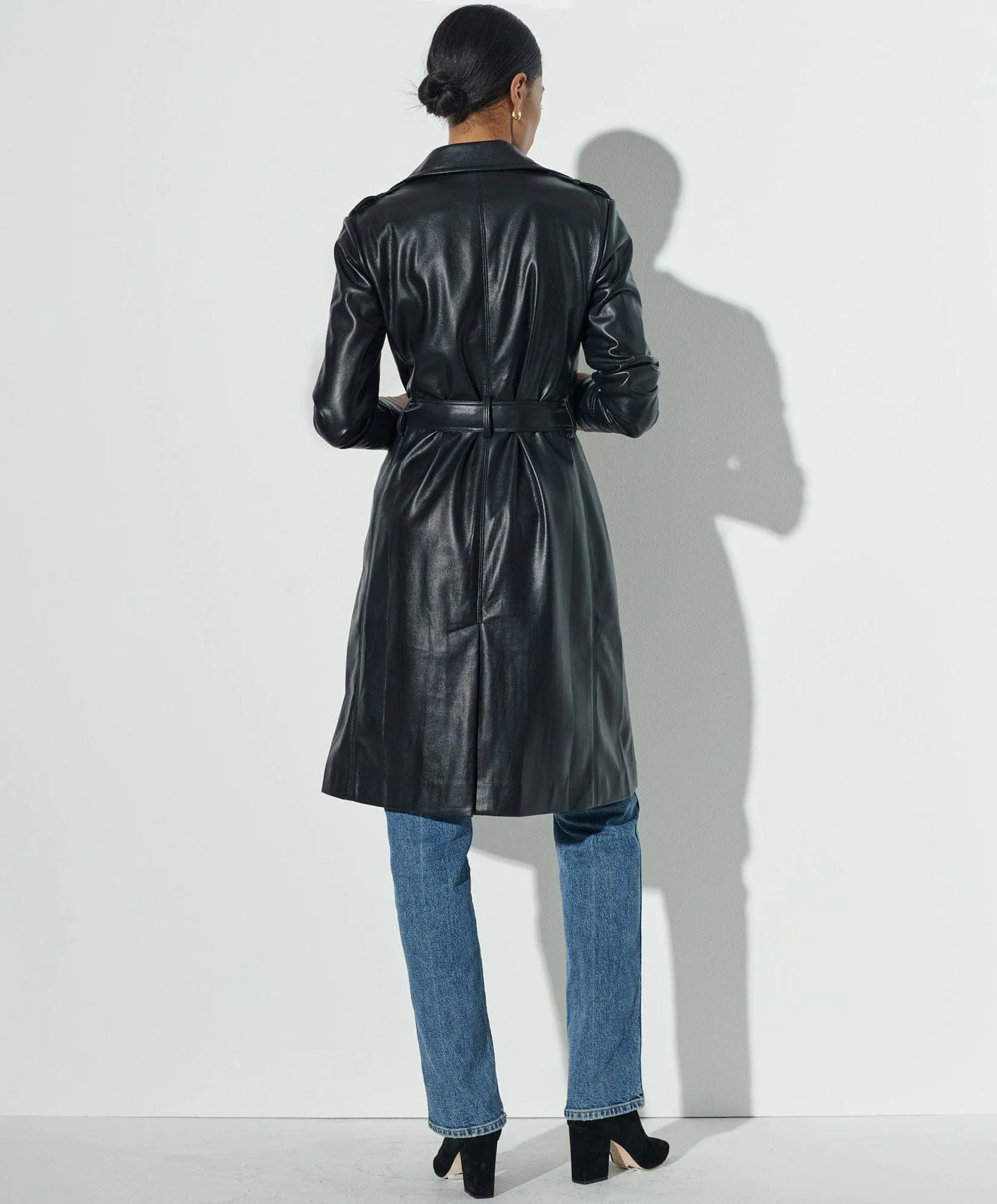 Vegan Leather Trench