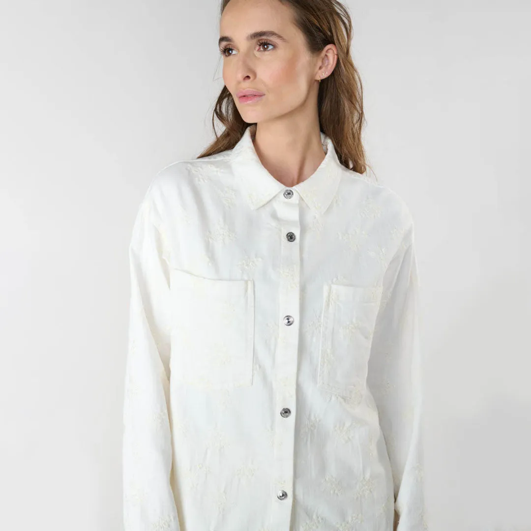 White Physost Embroidered Jacket