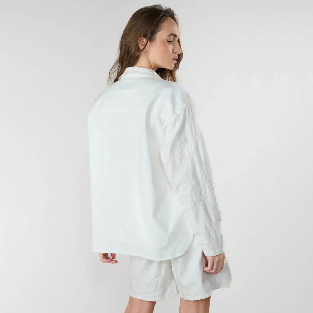 White Physost Embroidered Jacket