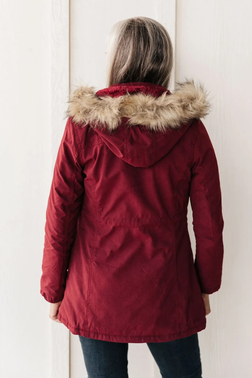 Winter Warm Coat in Wine