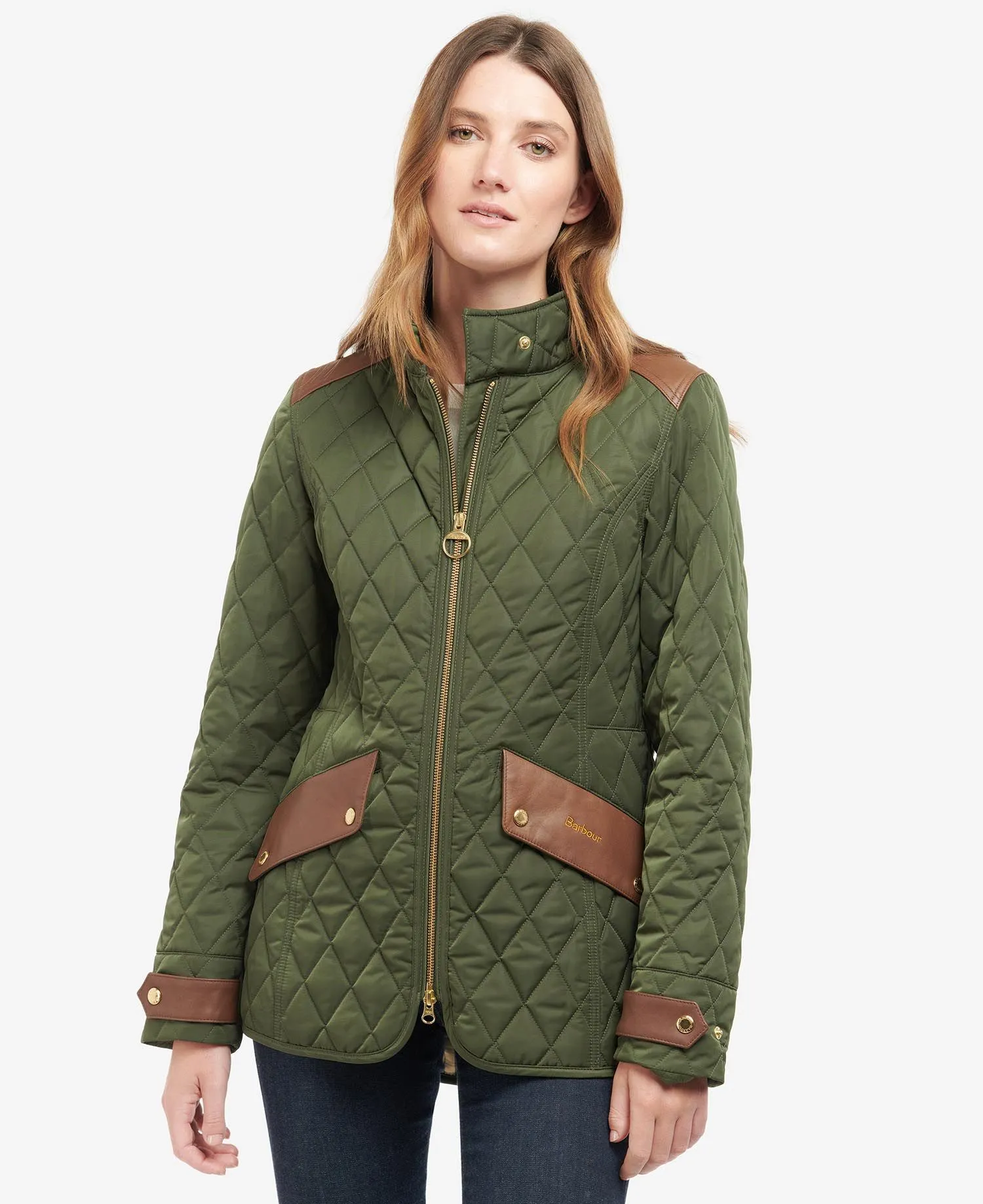 Women's Barbour | Premium Cavalry Quilt Jacket | Olive