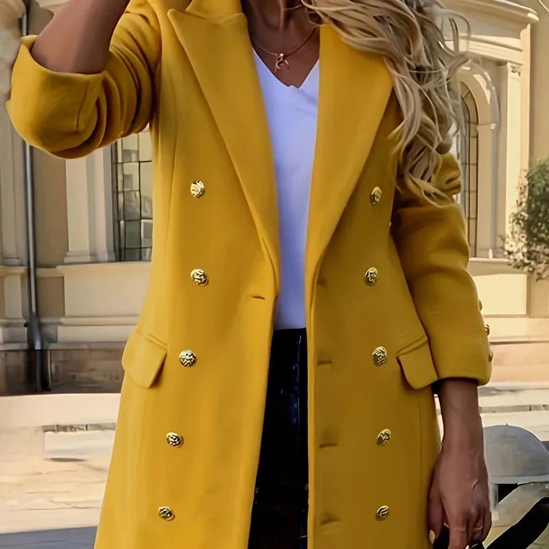 Women's Elegant Double-breasted Trench Coat