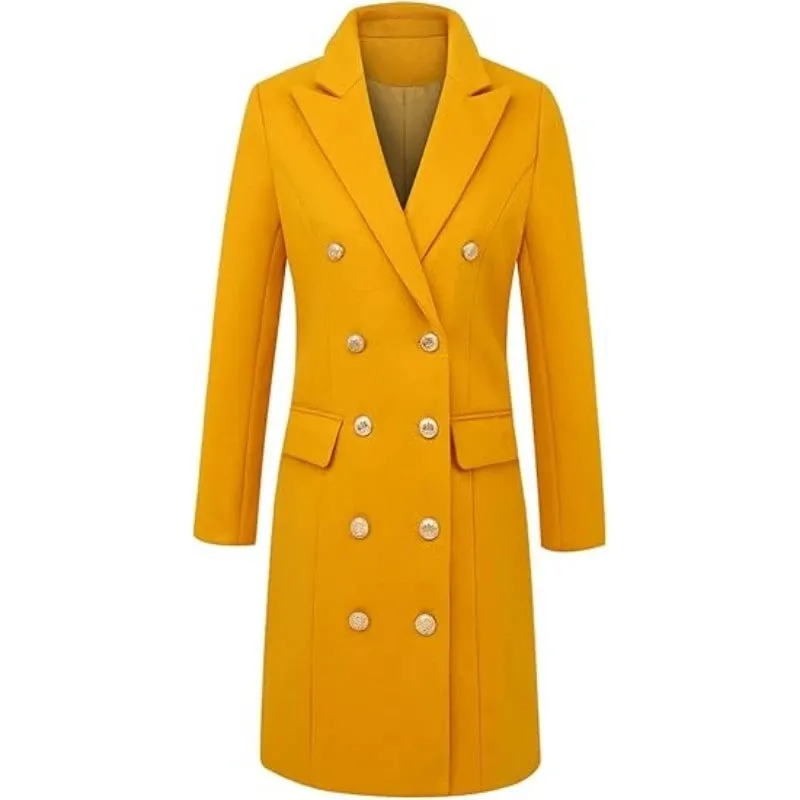 Women's Elegant Double-breasted Trench Coat