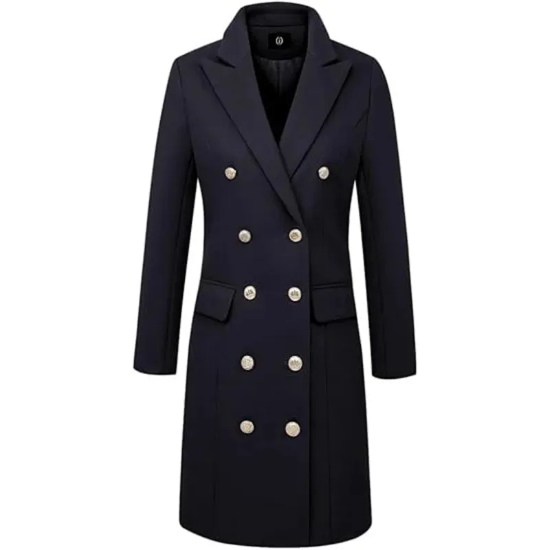 Women's Elegant Double-breasted Trench Coat