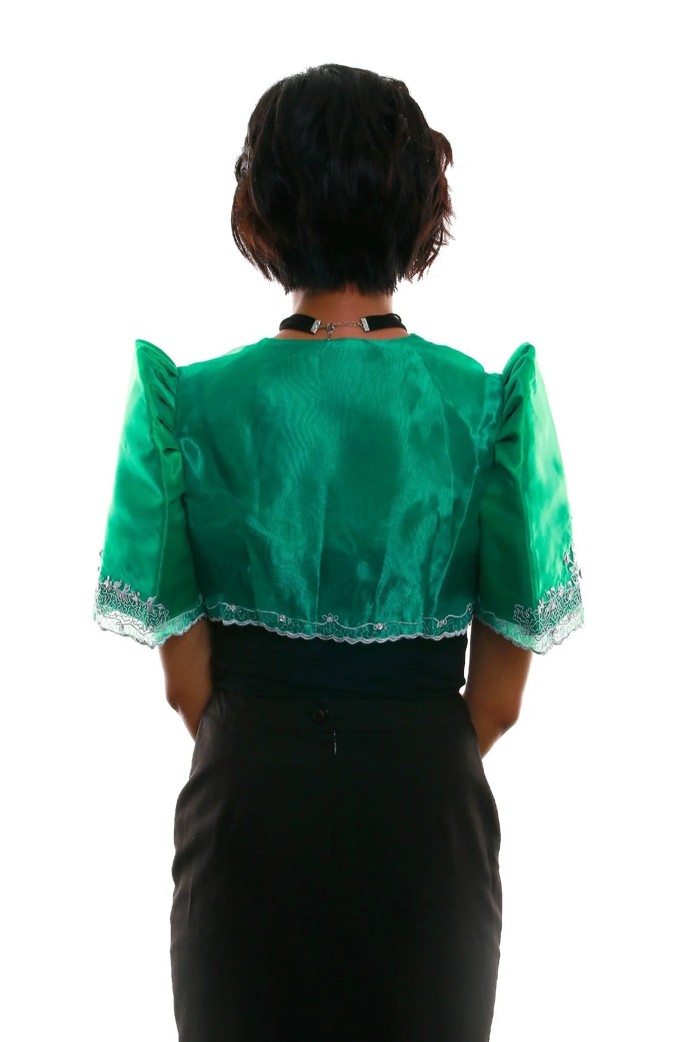 WR07 - Mestiza Bolero Green - Filipiniana