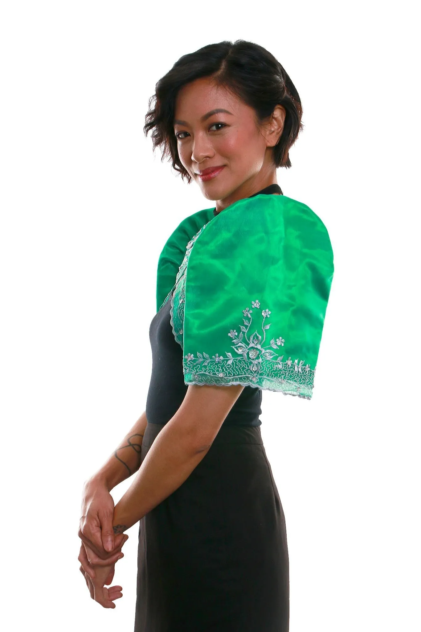 WR07 - Mestiza Bolero Green - Filipiniana