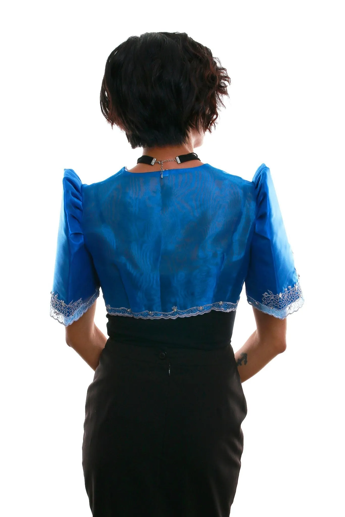 WR08 - Mestiza Bolero Blue - Filipiniana