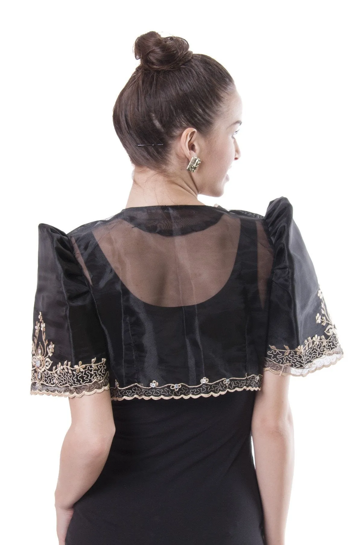 WR12 - Mestiza Bolero Black - Filipiniana