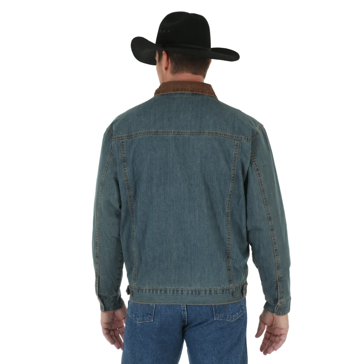 Wrangler Men's Denim Button Up Western Coat