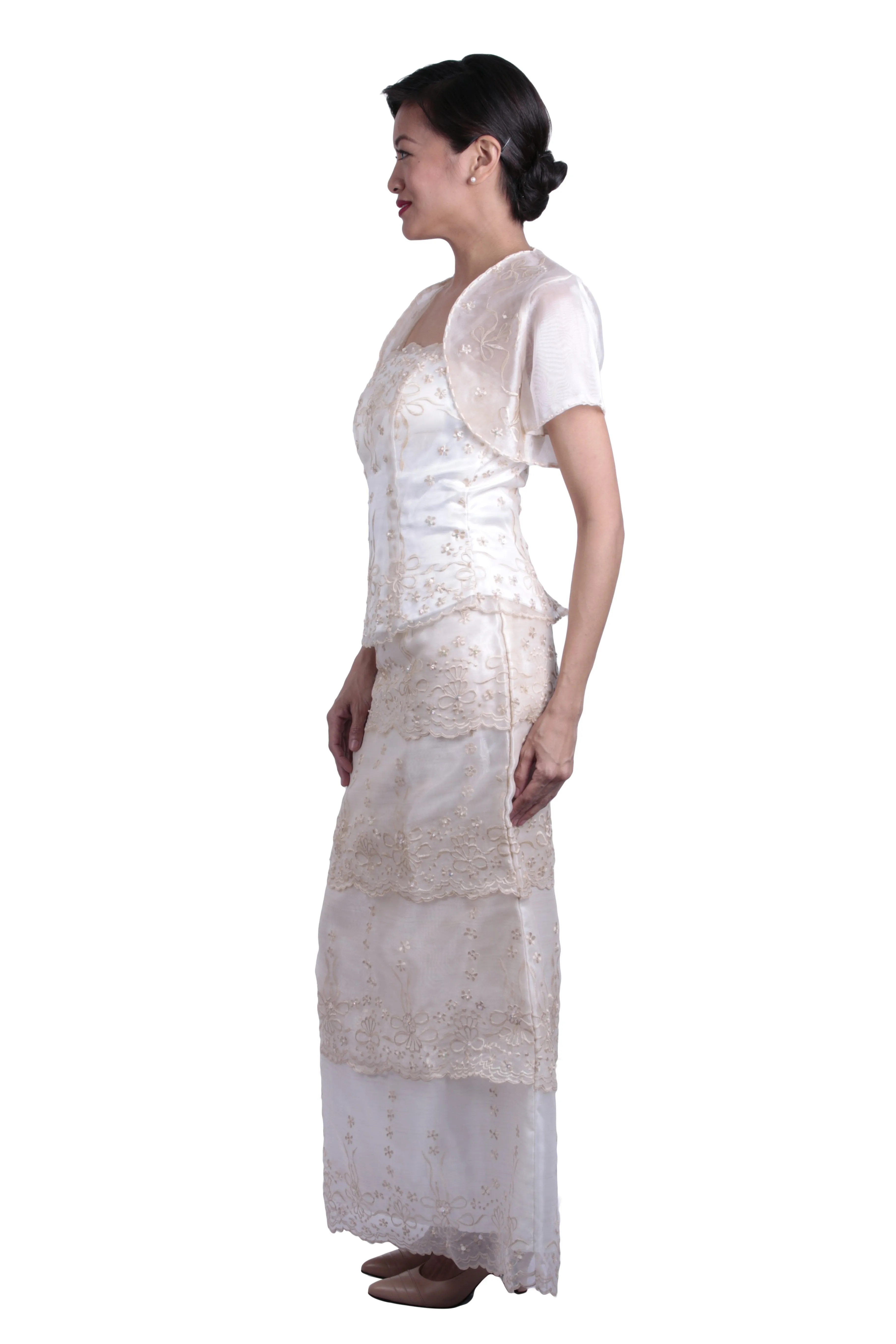 WS06 - MADE-TO-ORDER - Baro't Saya Bolero with Three-Layer Skirt - Filipiniana